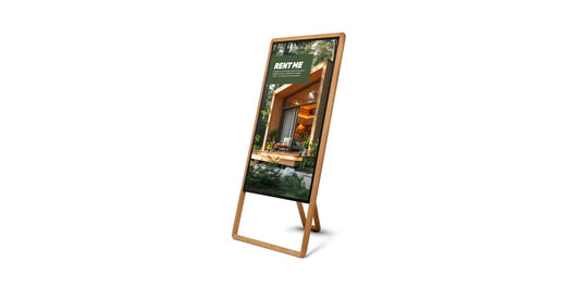 Digitaal A-Bord Element 43 inch Eikenhouten Frame