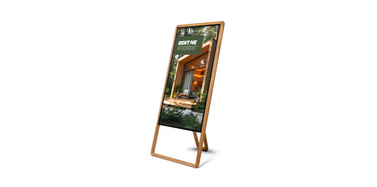 Digitaal A-Bord Element 43 inch Eikenhouten Frame